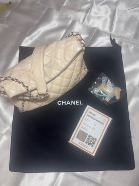 Chanel petite shopping tote blush pink lambskin. Excellent condition.